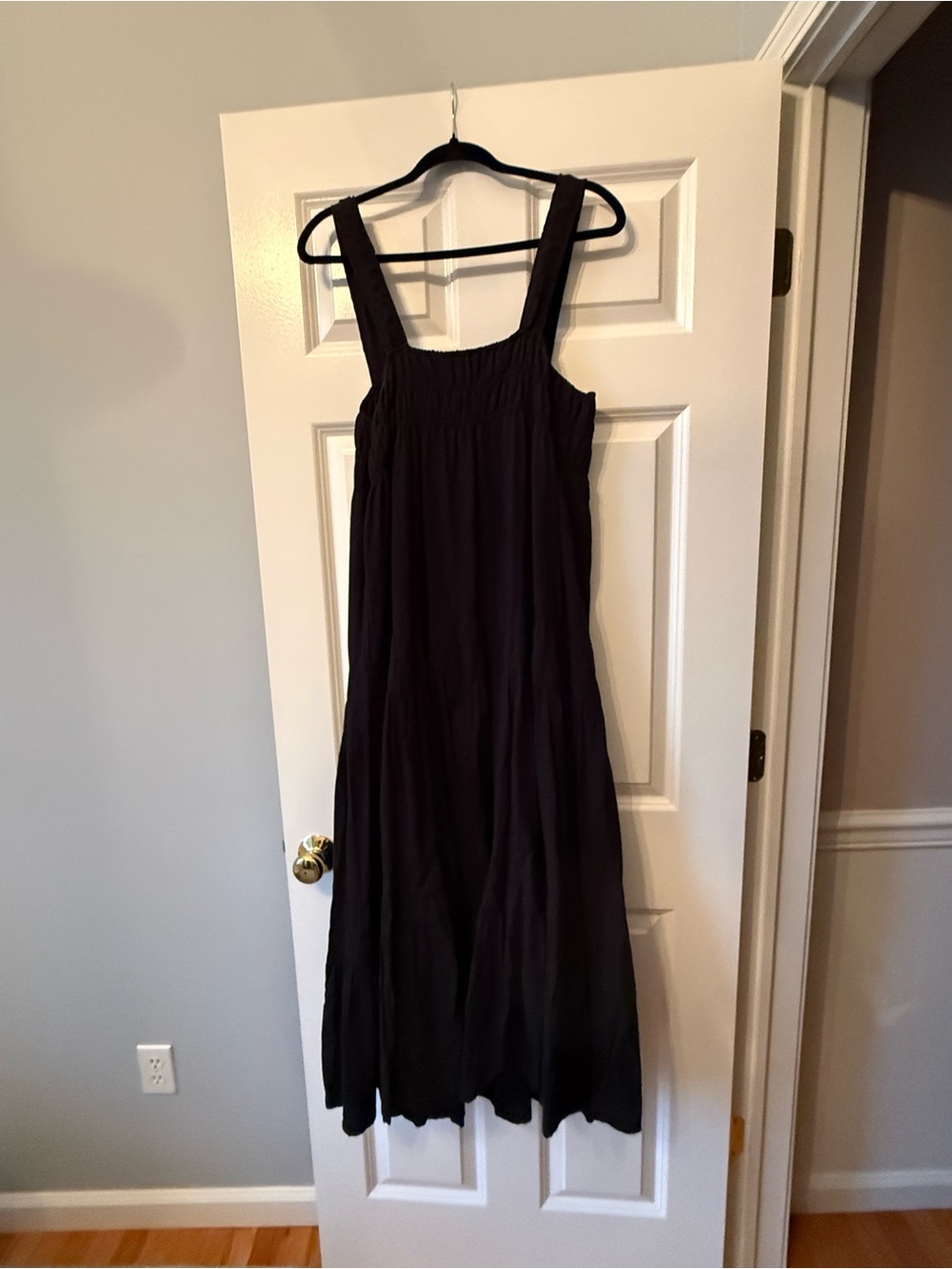 J. Crew Large Airy gauze tiered maxi dress